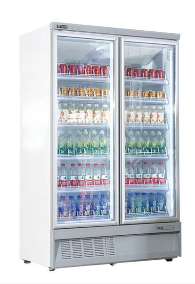 Porte en verre de congélateur de boissons